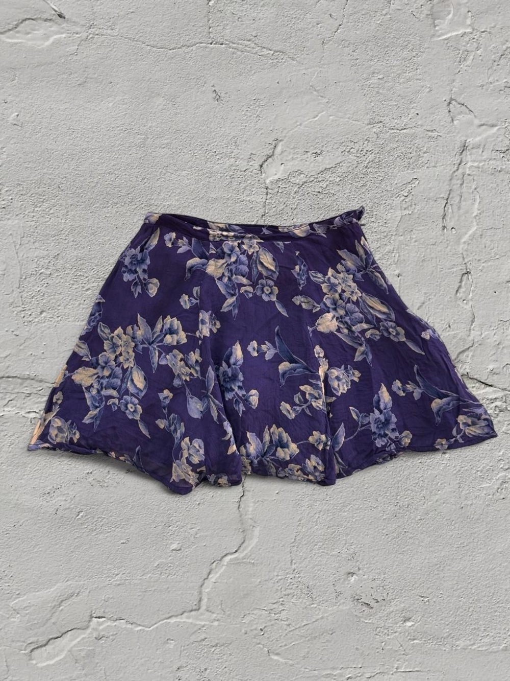 Tramp Purple Floral Mini Skirt